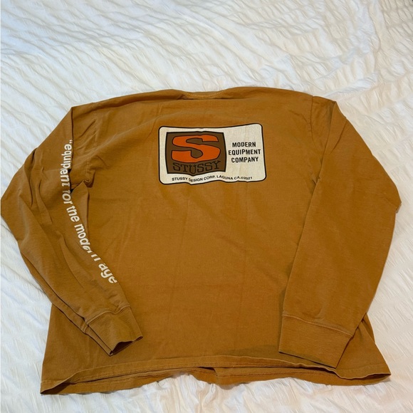 Stussy Tan Long Sleeve Tee - Picture 5 of 5